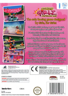 Action Girlz Racing box cover back